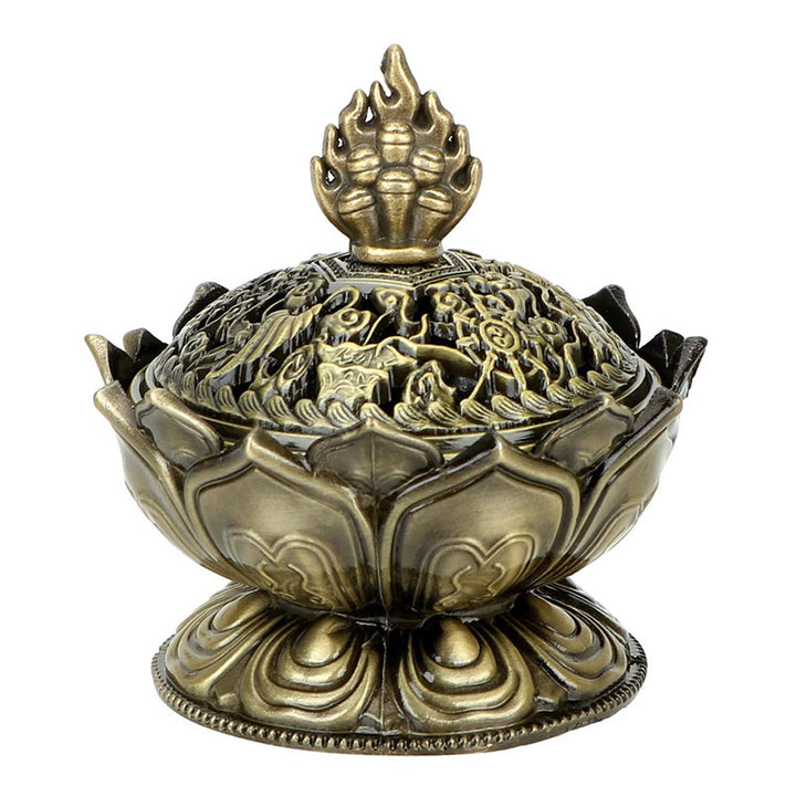 Buddha Stones Tybetański Lotos w Kształcie Oczyszczającego Kadzielnika