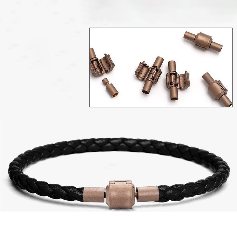 Bransoletka ze sznurka ze skóry Buddha Stones Vintage Luck Braid