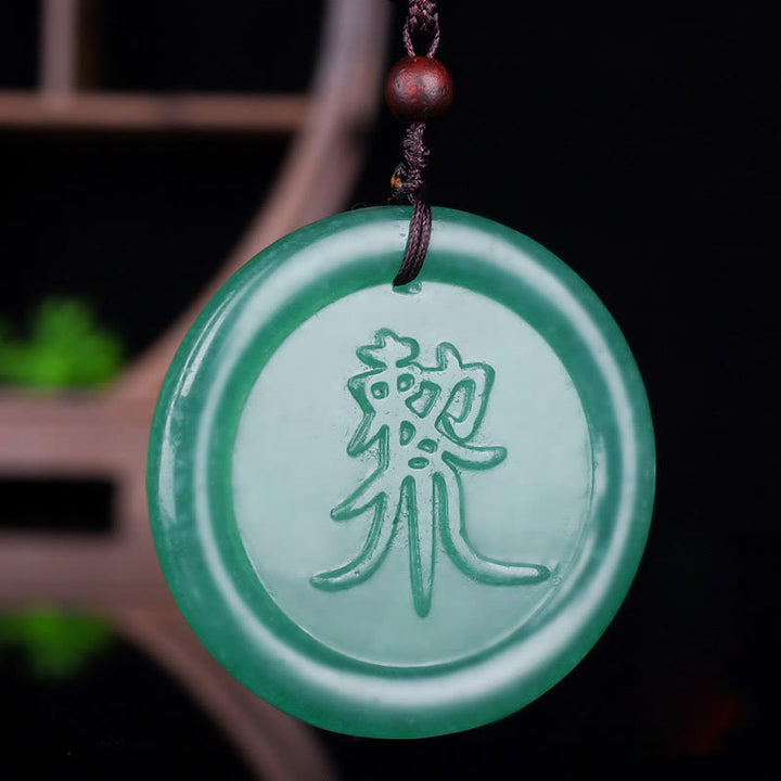 Naszyjnik z wisiorkiem Buddha Stones Green Aventurine Yin Yang Balance - image 5