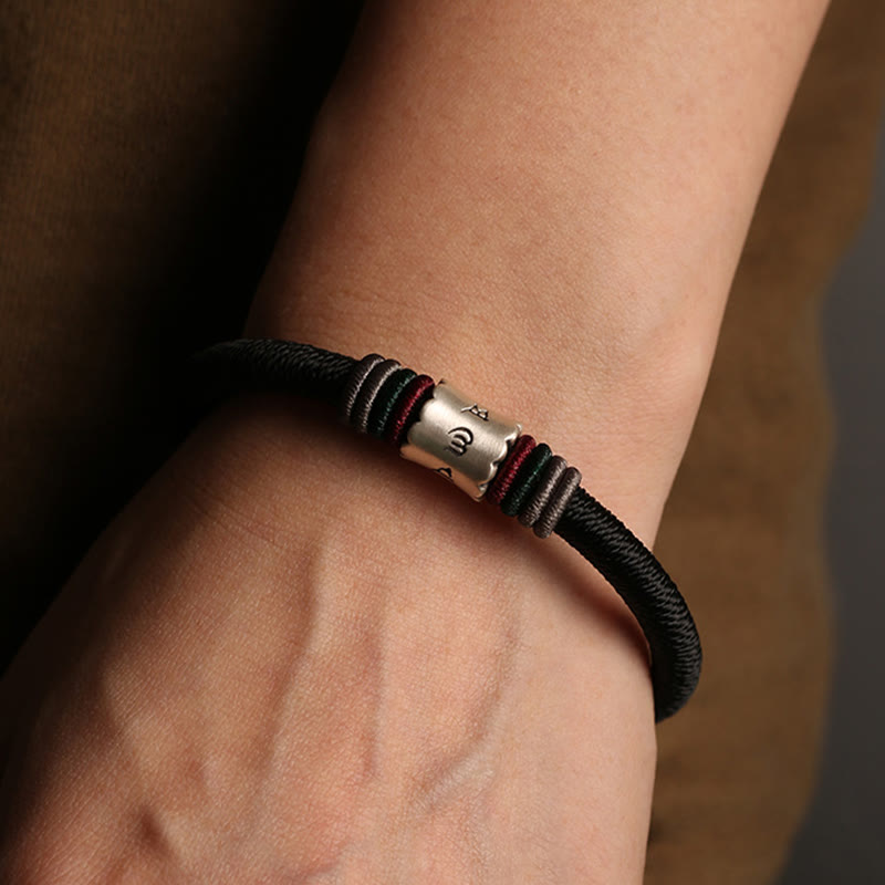 Bransoletka magnetyczna z Buddha Stones 999 ze srebra próby 925 Om Mani Padme Hum Peace z zapięciem magnetycznym - image 10