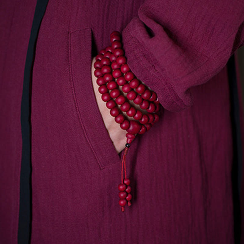 Buddha Stones 108 Mala Beads Naturalna Abelia Biflora Drewniana Bransoletka Ochronna