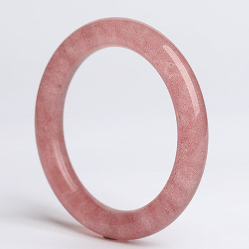 Bransoletka z Buddha Stones Naturalny Kwarc Truskawkowy Miłość Uzdrawiająca Bransoletka Bangle