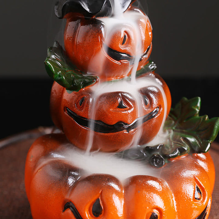 Dynie na Halloween Duch Żywica Cofanie Dymu Fontanna Kadzidło Palnik Dekoracja