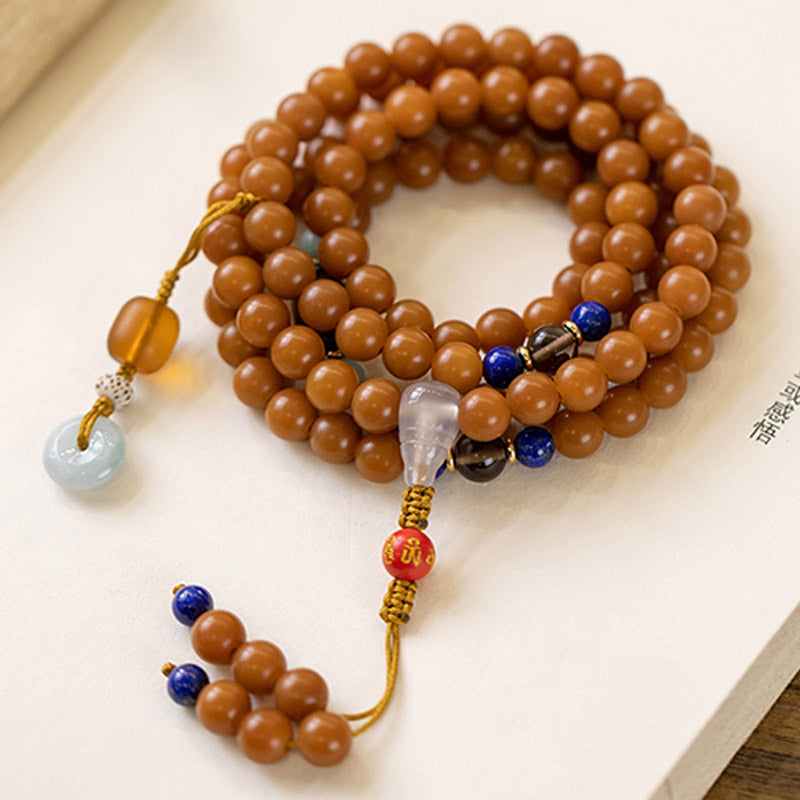 Buddha Stones 108 Koralików Bodhi Seed Blessing Medytacyjna Bransoletka Mala