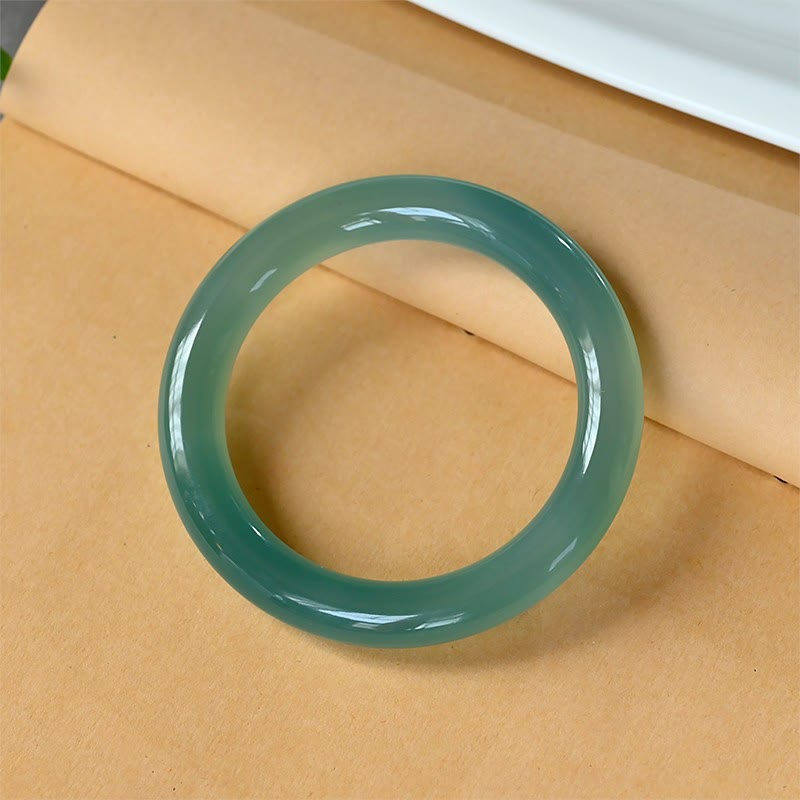 Buddha Stones Naturalny Zielony Chalcedon Siła Bransoletka