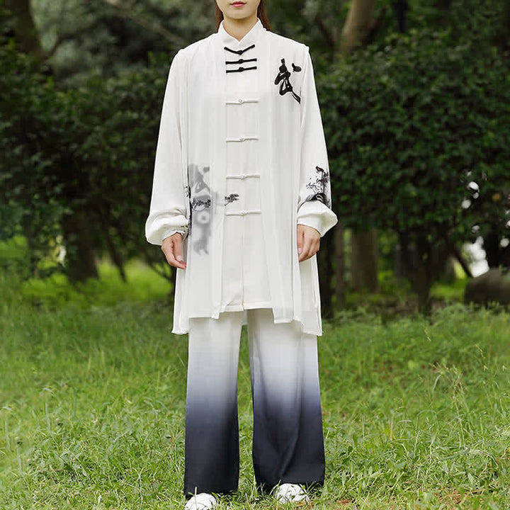 Buddha Stones 3 szt. Yin Yang Drzewo Tai Chi Duchowe Zen Praktyka Medytacja Modlitwa Jednolity Zestaw Ubrań Unisex - image 5