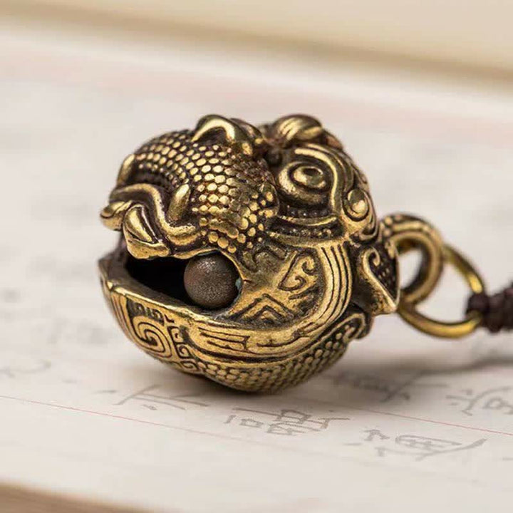 Buddha Stones PiXiu Wealth Miedziany Brelok do Kluczy