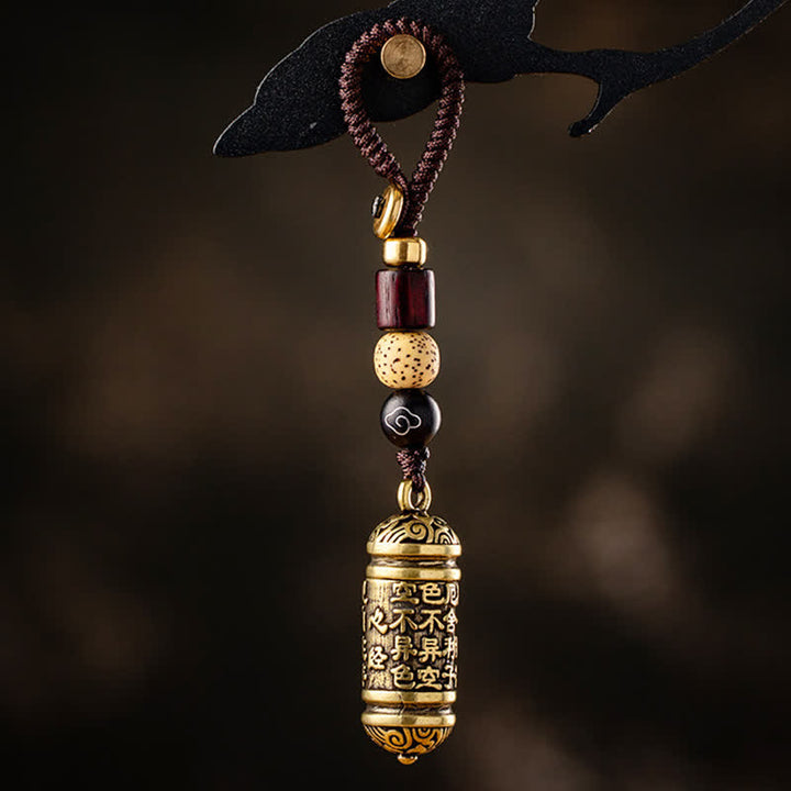 Buddha Stones Brelok miedziany Heart Sutra
