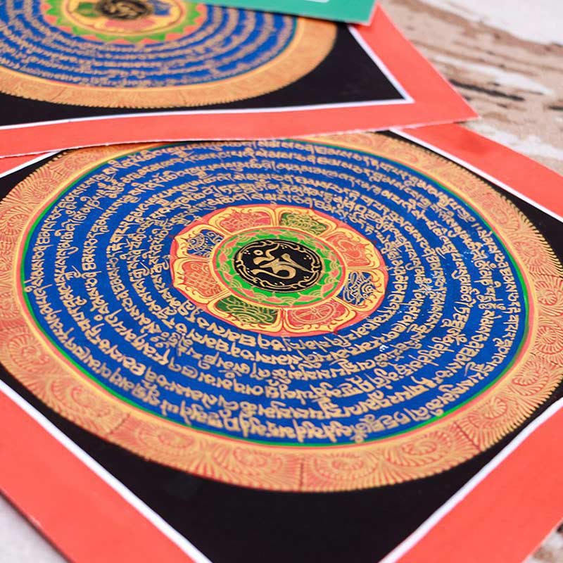 Tybetański ręcznie robiony obraz thangka Blessing Thangka Blind Box Losowy wzór kolorystyczny