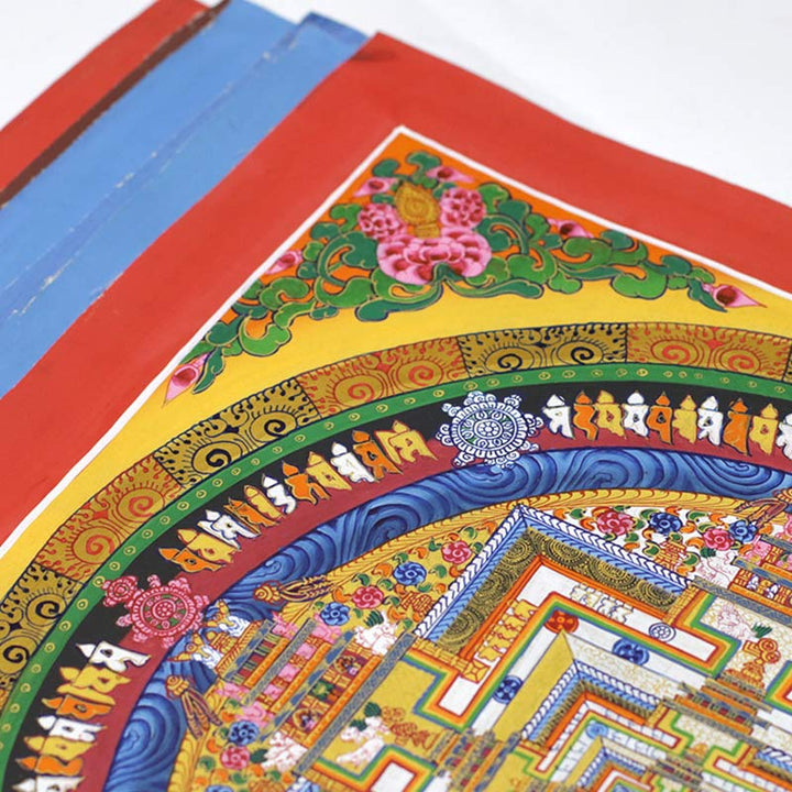 Buddha Stones Tybetańskie Thangka Malowanie Błogosławieństwo Ręcznie Robiona Dekoracja - image 3