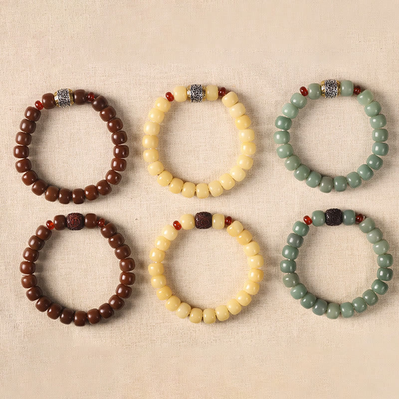 Buddha Stones Bodhi Nasiona Pomyślna Chmura Fu Charakter Koralik Bransoletka Pokoju