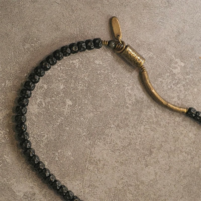 Bransoletka Buddha Stones Retro Coconut Shell Copper Happiness Triple Wrap