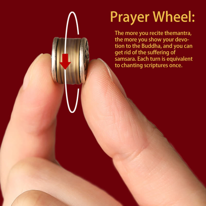 Buddha Stones 925 Srebro Sterlingowe Chiński Zodiak Natal Budda Cynober Om Mani Padme Hum Spokojna Bransoletka - image 5