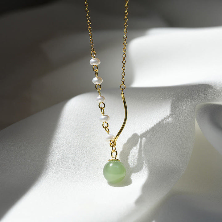 Kamienie Buddy Naturalny naszyjnik z perełkami z jadeitu Hetian Luck Bead - image 1