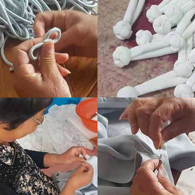 Buddha Stones Tang Suit Hanfu Chiński Smok Tradycyjny Kung Fu Jednolity Krótki Rękaw Topy i Spodnie Odzież Męska Zestaw - image 19