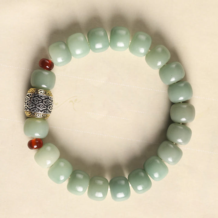 Buddha Stones Bodhi Nasiona Pomyślna Chmura Fu Charakter Koralik Bransoletka Pokoju