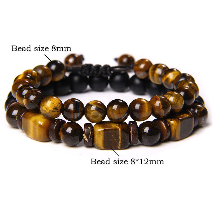 Buddha Stones Tiger Eye Frosted Stone Hematyt Courage