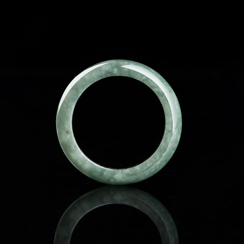 Pierścień leczniczy z naturalnego jadeitu z Buddha Stones