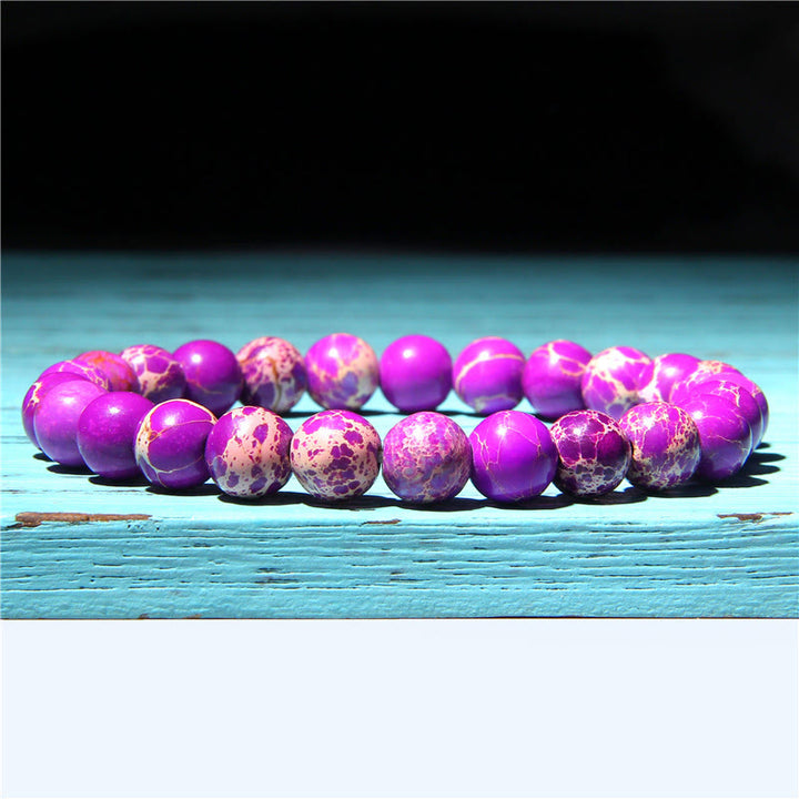 Bransoletka z koralików Natural Agat Stone Crystal Balance