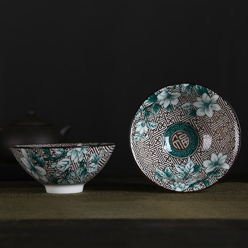Buddha Stones Kwiaty Fu Charakter Góry Lotos Kwiaty Wiśni Ceramiczny Filiżanka Kung Fu Filiżanka do herbaty