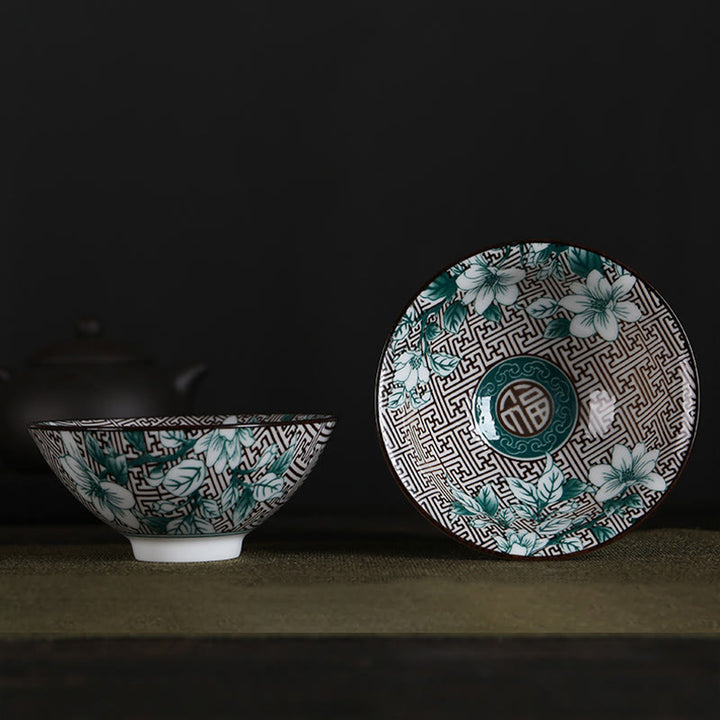 Buddha Stones Kwiaty Fu Charakter Góry Lotos Kwiaty Wiśni Ceramiczny Filiżanka Kung Fu Filiżanka do herbaty