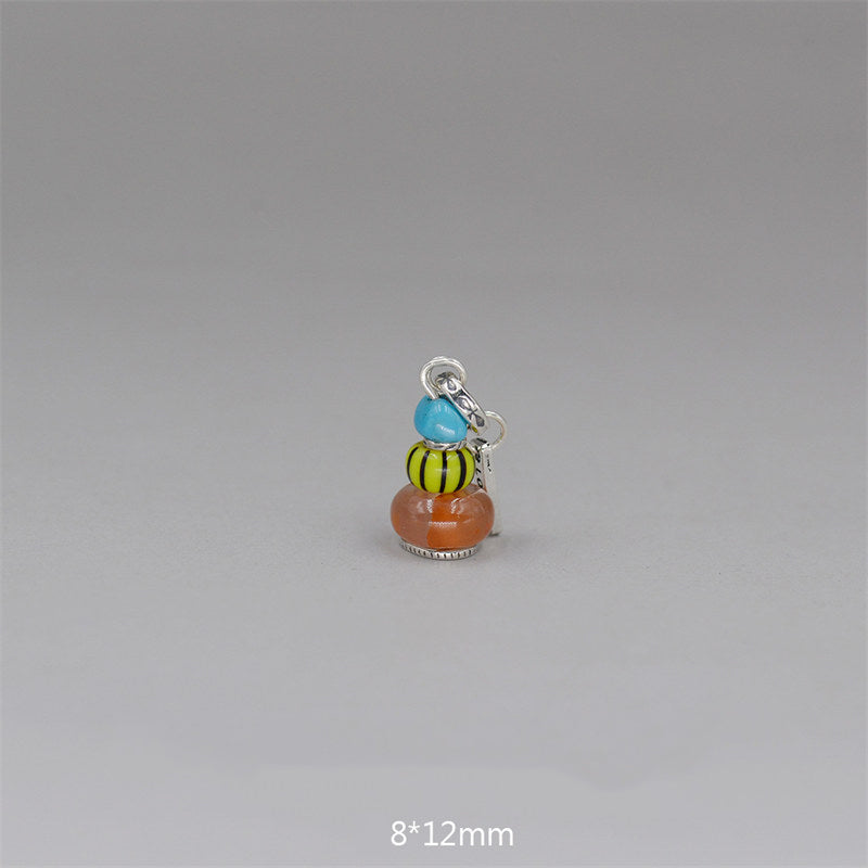 Buddha Stones Zen Cairn Labradorite Różne Kryształy Spokojny Wisiorek Naszyjnik - Wisiorek z turkusem i czerwonym agatem 8*12mm - image 33