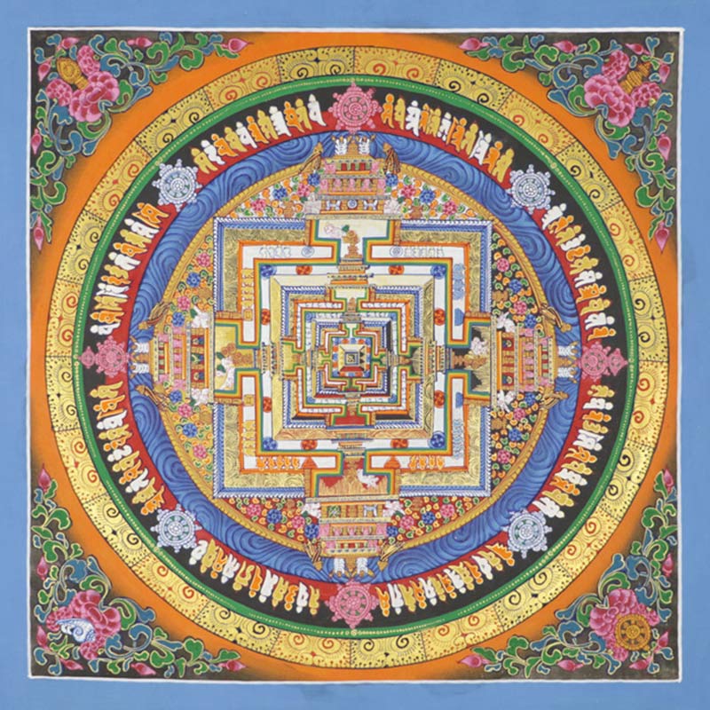 Buddha Stones Tybetańskie Thangka Malowanie Błogosławieństwo Ręcznie Robiona Dekoracja