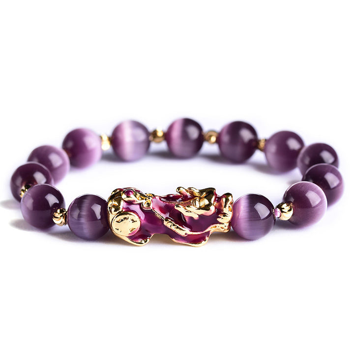 Bransoletka z Buddha Stones PiXiu Cat Eye Wealth